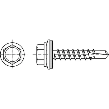 Šroub šroub farmářský ocel RAL 9005 černá 4.8 mm 20 mm