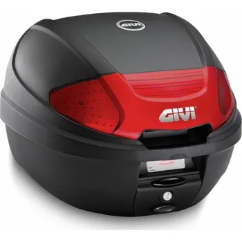 Zavazadlo na motocykl E300N2B kufr GIVI černý s novým otevíráním tlačítkem (Monolock s vlastní plotnou), objem 30 ltr.