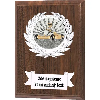 Motokára plaketa NP02-K035 Zde napište text na štítky a součet zadejte do košíku. Více informací viz.POPIS v dolní části.