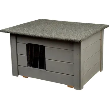 Bouda pro psa Woodok Bouda pro psy a kočky Woodok, zateplená, smrkově šedá 34 x 54 x 39.5 cm