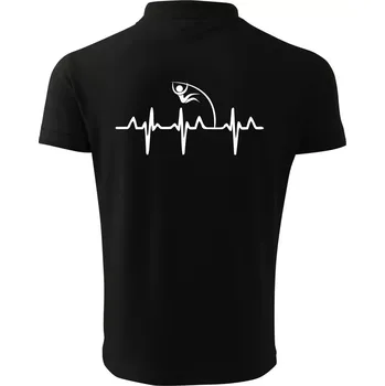 Pánská košile EKG skok o tyči - Polokošile pánská Pique Polo 203 - 3XL ( Černá )