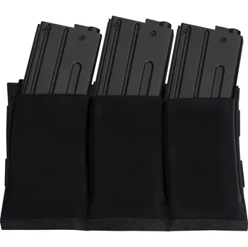 Sumka na 3 zásobníky MOLLE elastická otevřená ČERNÁ (Sumka na 3 zásobníky MOLLE elastická otevřená ČERNÁ)