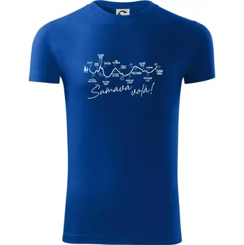 Pánské oblečení Šumava - Vdechni Šumavu - Viper FIT - Pánské zůžené tričko - 2XL ( Královská modrá )