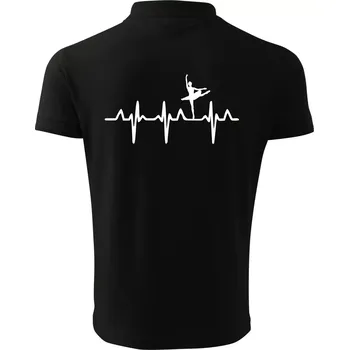 Pánská košile EKG balet - Polokošile pánská Pique Polo 203 - M ( Černá )