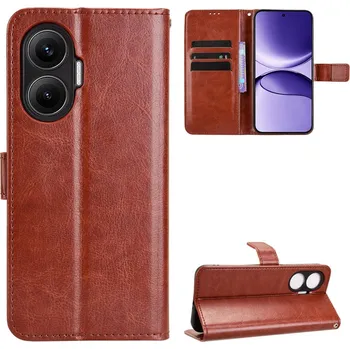 Pouzdro na mobilní telefon Crazy knížkové pouzdro na Xiaomi Poco F7 5G - hnědé