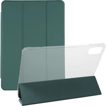 Pouzdro na tablet Tri-Fold chytré skládací pouzdro na tablet Xiaomi Redmi Pad 2 - tmavězelené