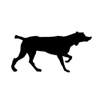 samolepka E-myslivost Samolepka - Ohař - Barva černá