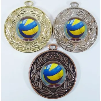 Volejbal medaile D 28A-L205 DO KOŠÍKU ZADEJTE SOUČET ŠTÍTKŮ !!! - Více informací viz. POPIS v dolní části.