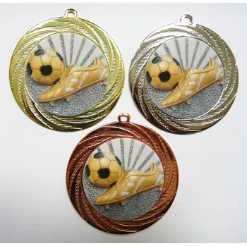 Fotbal medaile DI7001-K028 Zde napište text na štítky a součet zadejte do košíku. Více informací viz.POPIS v dolní části.