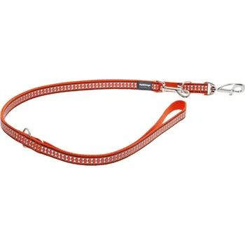 Vodítko pro psa Vodítko RED DINGO Bones reflexní přepínací 2m Oranžová Velikost: šíře 1,5cm - malý pes