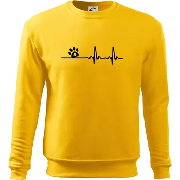 Pánská mikina Veterinář EKG - Mikina Essential pánská - 3XL ( Žlutá )