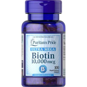 Fitness strava Puritan's Pride Biotin 10 000 mcg 100 Softgels