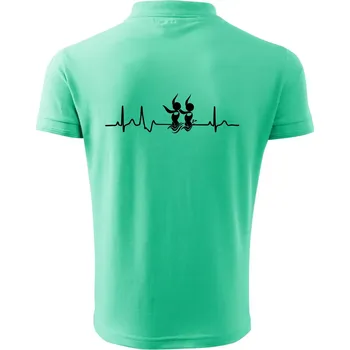 Pánská košile EKG synchronizované plavání - Polokošile pánská Pique Polo 203 - XL ( Mátová )