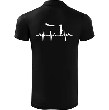 Pánská košile EKG spotter - Polokošile Victory sportovní (dresovina) - 3XL ( Černá )