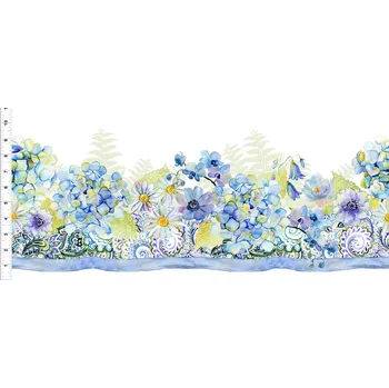 US In The Beginning 999-945 The Leah bordura vícebarevná bavlněná látka