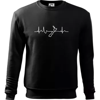 Pánská mikina Nový Zéland EKG - Mikina Essential pánská - S ( Černá )