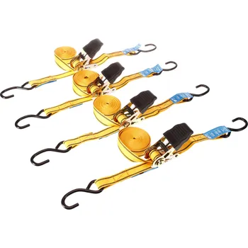 Upínací popruh TOLSEN Upínací ráčnový popruh 5 m, 4 ks 62254