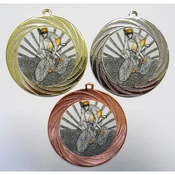 Cyklista medaile DI7001-K033 Zde napište text na štítky a součet zadejte do košíku. Více informací viz.POPIS v dolní části.