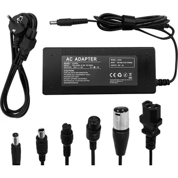 Nabíječka baterií Nabíječka Lextool pro skútry a elektrická vozidla, 6 zástrček, 230V AC, 42V DC 2A, LXG94
