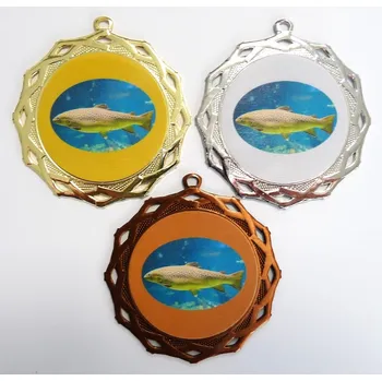 Pstruh medaile DI7003-L338 Zde napište text na štítky a součet zadejte do košíku. Více informací viz.POPIS v dolní části.