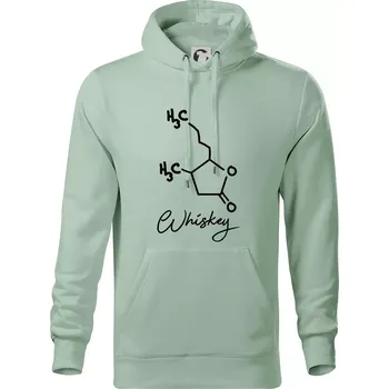 Pánská mikina Barová chemie - whiskey - Mikina pánská Cape s kapucí - 5XL ( Sage )