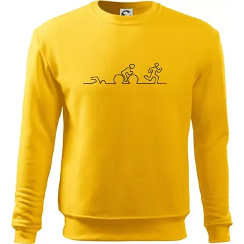 Pánská mikina EKG triatlon - Mikina Essential pánská - 2XL ( Žlutá )