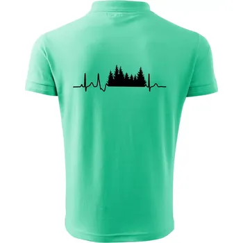 Pánská košile EKG les - Polokošile pánská Pique Polo 203 - 3XL ( Mátová )