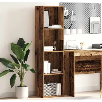 Obývací pokoj vidaXL Knihovna 40 x 30 x 152 cm kompozitní dřevo [857879] Barva: Staré dřevo