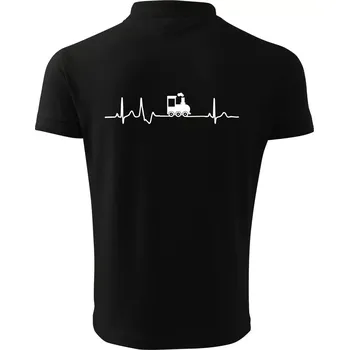 Pánská košile Ekg lokomotiva - Polokošile pánská Pique Polo 203 - S ( Černá )