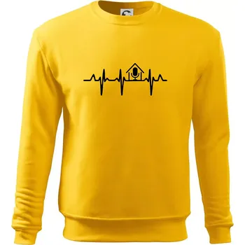 Pánská mikina EKG rumka - Mikina Essential pánská - 2XL ( Žlutá )