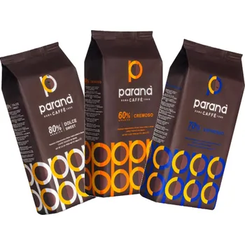 Káva Torrefazione Parana s.r.l. Degustační balíček Paraná Caffé 3 × 1 kg zrnková káva