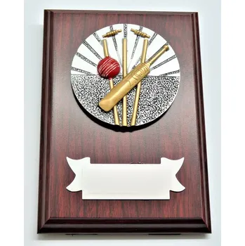 Kriket plaketa H122-G15-FG019 Zde napište text na štítek a zadejte do košíku. Více informací viz.POPIS v dolní části.