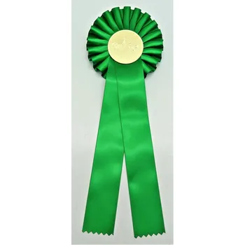 Slepice kokarda zelená POTISK STUHY NEPROVÁDÍME. U tohoto výrobku nelze požadovat žádný text.