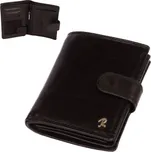 Loren Ein kožená pánská peněženka 12,5 x 9,5 x 2,5 cm černá