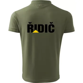 Pánská košile Řidič nápis - Polokošile pánská Pique Polo 203 - L ( Khaki )