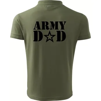Pánská košile Army dad - Polokošile pánská Pique Polo 203 - M ( Khaki )