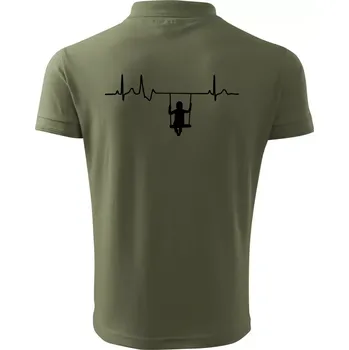 Pánská košile EKG houpačka - Polokošile pánská Pique Polo 203 - 2XL ( Khaki )
