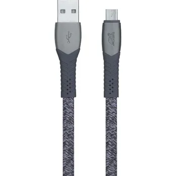 Audio kabel Riva PS6100 GR12 micro USB kabel 1.2m, šedý