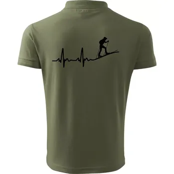 Pánská košile EKG skialpinismus - Polokošile pánská Pique Polo 203 - 5XL ( Khaki )