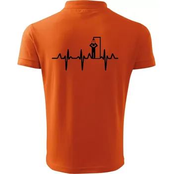 Pánská košile EKG otužování sprcha - Polokošile pánská Pique Polo 203 - 4XL ( Oranžová )