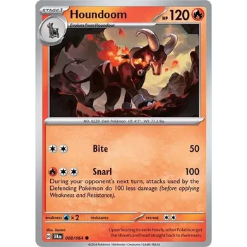 Karetní hra Houndoom 008/064 - Shrouded Fable Typ karty: Reverse Holo