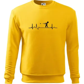Pánská mikina EKG vrh kladivem - Mikina Essential pánská - S ( Žlutá )