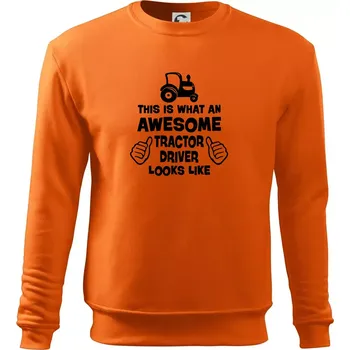 Pánská mikina Užasný řidič je zde! - Mikina Essential pánská - S ( Oranžová )