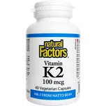 Natural Factors Vitamin K2 100 mg 60 cps.