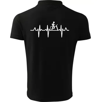 Pánská košile EKG běžecký pás - Polokošile pánská Pique Polo 203 - 2XL ( Černá )