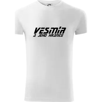 Pánské tričko Vesmír a jeho hranice - Viper FIT - Pánské zůžené tričko - M ( Bílá )