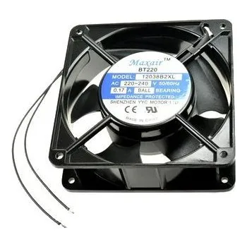 Vzduchotechnika Ventilátor 120x120x38mm MAXAIR 230V/0,14A/ 20W s kuličkovým ložiskem