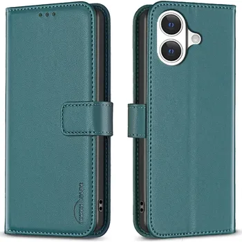 Pouzdro na mobilní telefon BNF knížkové pouzdro na iPhone 17 - zelené