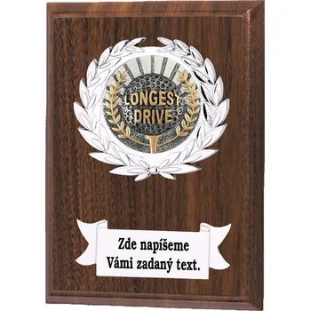 Longest drive plaketa NP02-K051 Zde napište text na štítky a součet zadejte do košíku. Více informací viz.POPIS v dolní části.