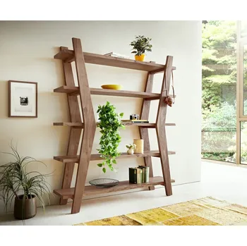 Knihovna Knihovna Xanthios 170x40 cm akácie hnědá